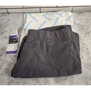 Pebble Beach & Freely Sz Large Skorts Elastic Waist Pull On Pocket Golf Tennis
